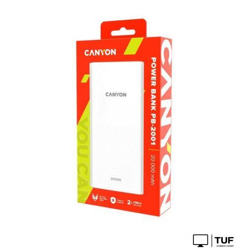 Внешний аккумулятор Canyon PB-2001 20000mAh (белый)