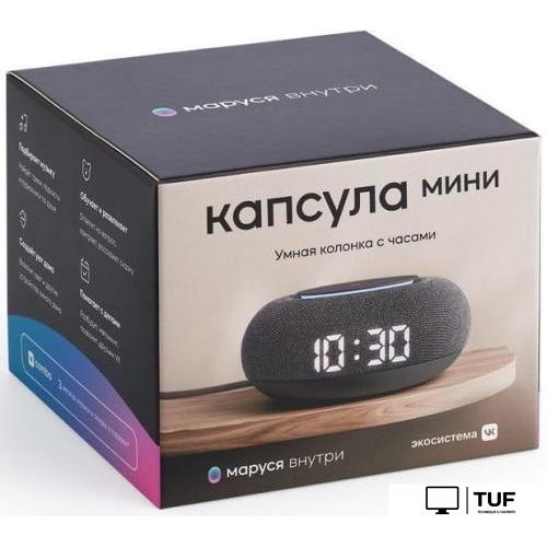 Умная колонка VK Капсула Мини (темно-серый)