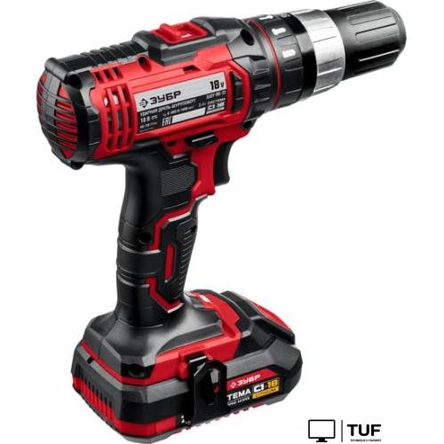 Дрель-шуруповерт Зубр Мастер ДШУ-185-22 (с 2-мя АКБ, кейс)