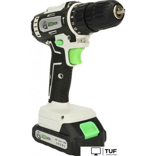Ударная дрель-шуруповерт Torker MA20-2 (с 2-мя АКБ, кейс, оснастка)