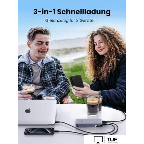 Внешний аккумулятор Ugreen PB720 20000mAh (серый)