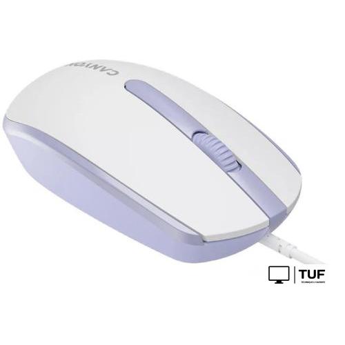 Мышь Canyon M-10 (белый/сиреневый)