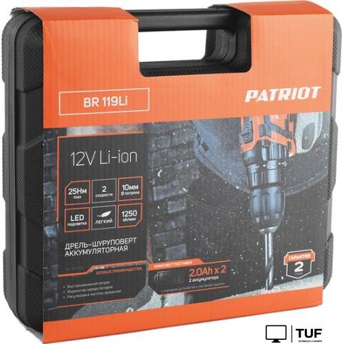 Дрель-шуруповерт Patriot BR 119Li 180301119