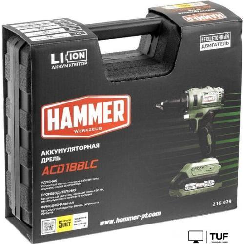 Дрель-шуруповерт Hammer ACD18BLC (с 2-мя АКБ, кейс)