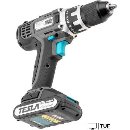 Дрель-шуруповерт Tesla TCD182DC (с 2-мя АКБ, кейс)