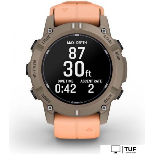 Умные часы Garmin Descent G2 (коричневый/розовый)