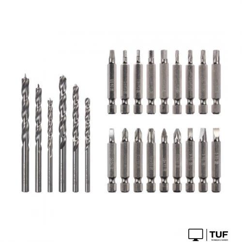 Дрель-шуруповерт Rokodil Twist 2 Air 1047298 (с 2-мя АКБ, сумка, набор оснастки)