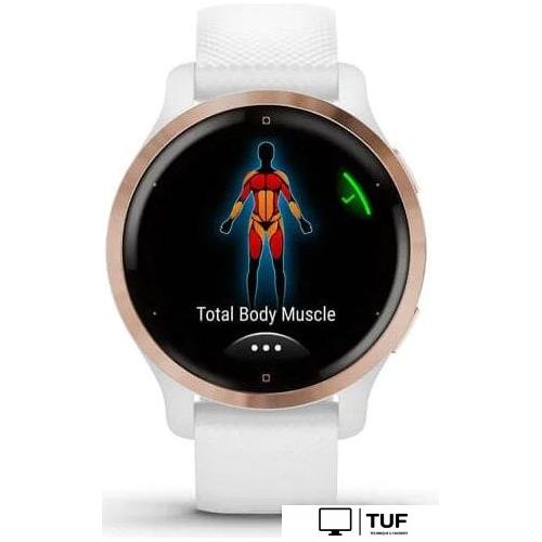 Умные часы Garmin Venu 2S (розовое золото/белый)