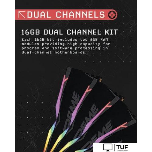 Оперативная память OCPC X3 RGB Black Label 2x8ГБ DDR4 4000 МГц MMX3A2K16GD440C19BL