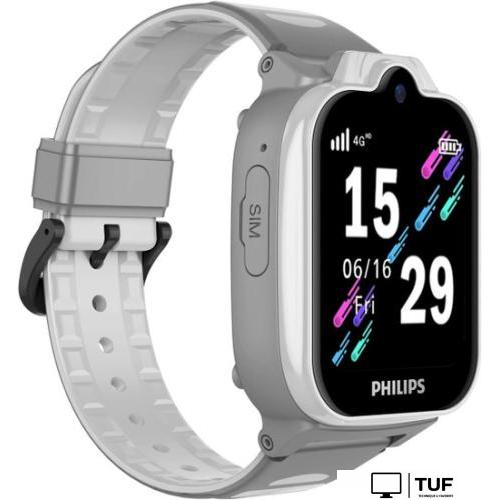 Детские умные часы Philips W6610 (серый)