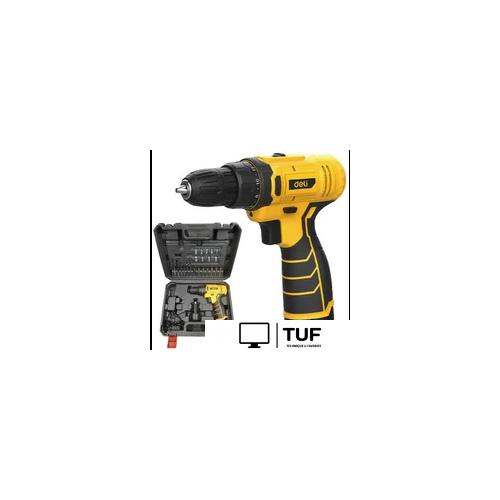 Дрель-шуруповерт Deli EDL-DZ12-6A2 (с 1-им АКБ, кейс)