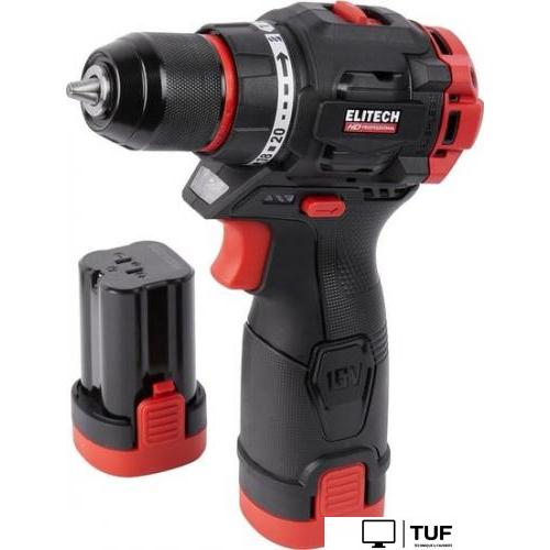Дрель-шуруповерт ELITECH HD Professional CD 16L2 E2201.039.01 HD (с 2-мя АКБ, кейс)