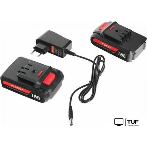 Дрель-шуруповерт Победа ДА-18/2 ЛИ 180201636 (с 2-мя АКБ, кейс)