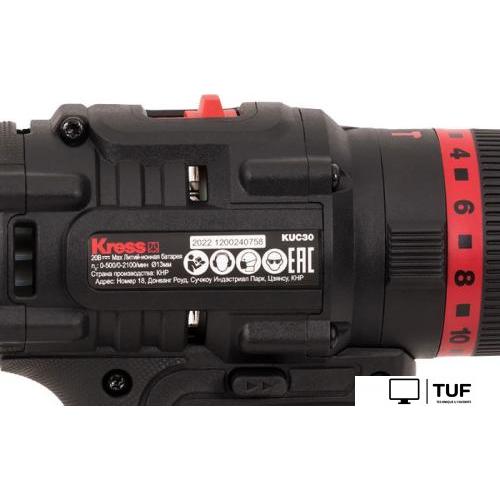 Ударная дрель-шуруповерт Kress KUC30.1 (с 2-мя АКБ, сумка)