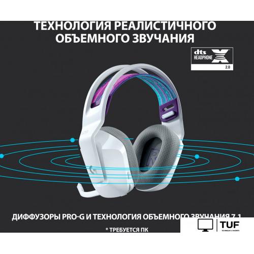 Наушники Logitech G733 Lightspeed Wireless (белый)