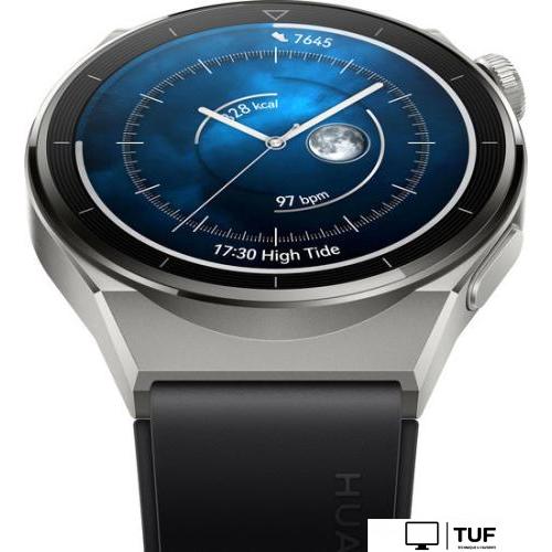 Умные часы Huawei Watch GT 3 Pro Titanium 46 мм (серый/черный)