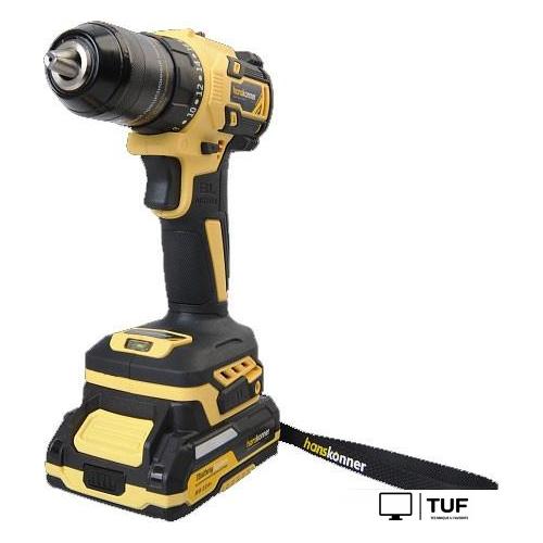 Дрель-шуруповерт Hanskonner HCD2065BLC (с 2-мя АКБ, кейс)