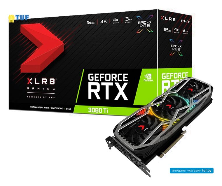 Видеокарта PNY GeForce RTX 3080 Ti 12GB XLR8 Gaming Revel VCG3080T12TFXPPB