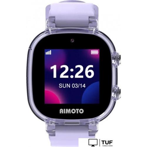 Умные часы с наушниками Aimoto Crystal 4G (сиреневый)