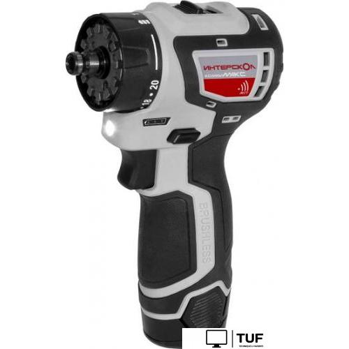 Дрель-шуруповерт Интерскол КомбиМАКС ДА-10/12В 36 687.2.2.79 (с 2-мя АКБ, кейс)