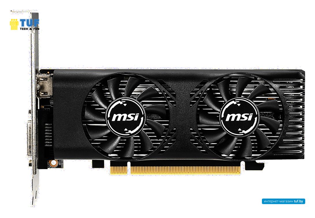 Видеокарта MSI GeForce GTX 1650 4GT LP