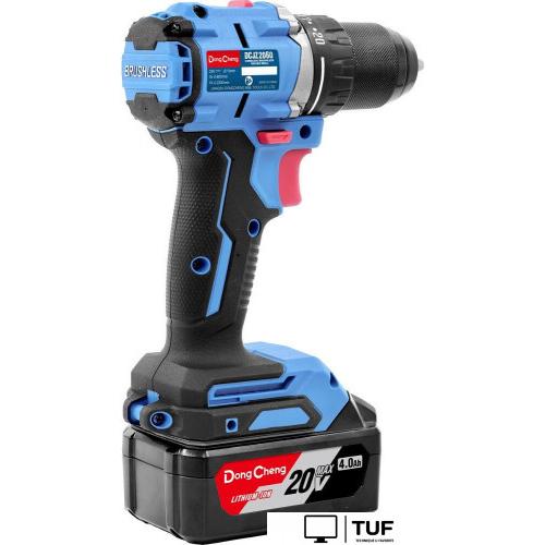 Дрель-шуруповерт DongCheng DCJZ2060 Type EM (с 2-мя АКБ, кейс)