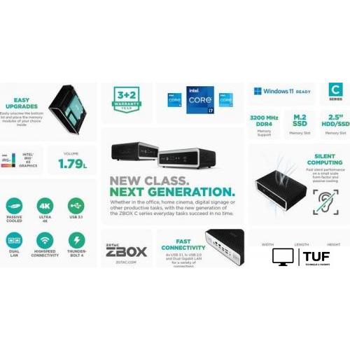 Баребон ZOTAC ZBOX CI665 nano