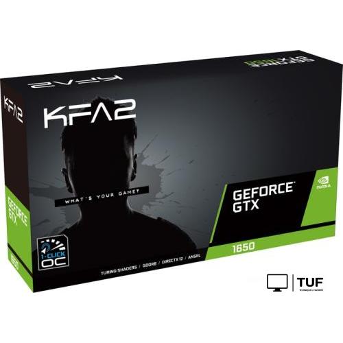 Видеокарта KFA2 GeForce GTX 1650 EX 1-Click OC 4GB GDDR6 65SQL8DS66EK