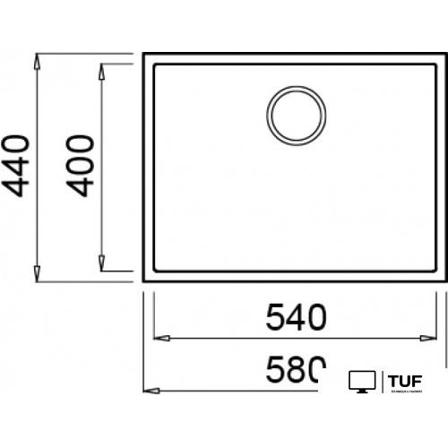 Кухонная мойка Elleci Quadra 110 Undermount White K96