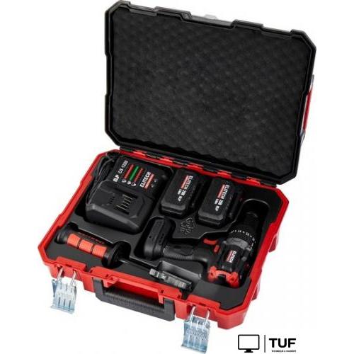 Ударная дрель-шуруповерт ELITECH CD 20BL2 E2201.042.02 (с 2-мя АКБ, кейс)