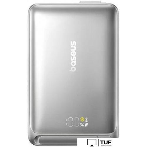 Внешний аккумулятор Baseus Nomos Qi2 Magnetic Power Bank 10000mAh (серебристый)