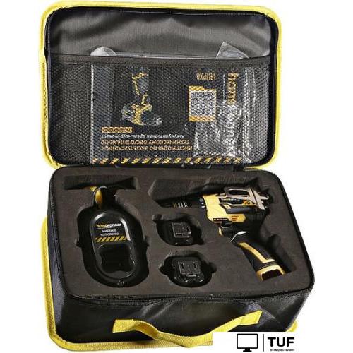 Дрель-шуруповерт Hanskonner HCD1645BLC (с 2-мя АКБ, сумка)