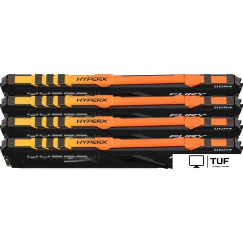 Оперативная память HyperX Fury RGB 4x16GB DDR4 PC4-24000 HX430C16FB4AK4/64