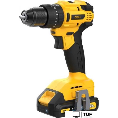 Ударная дрель-шуруповерт Deli EDC150 (с 2-мя АКБ)
