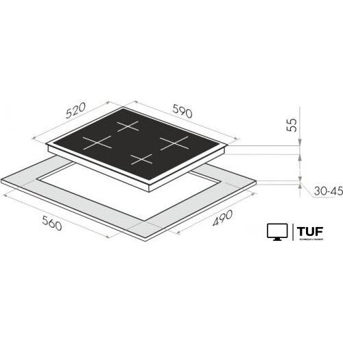 Варочная панель HOMSair HV64SMDBK
