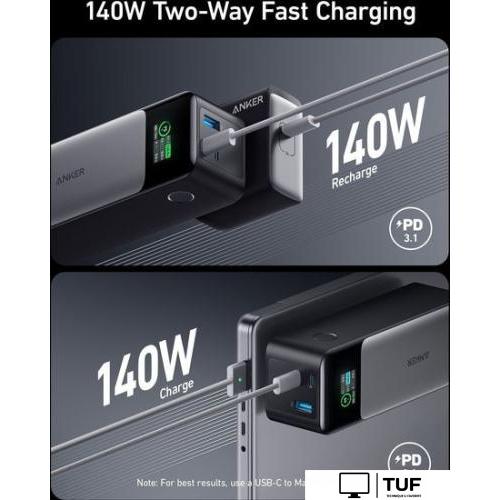 Внешний аккумулятор Anker 737 PowerCore 24000mAh (черный)