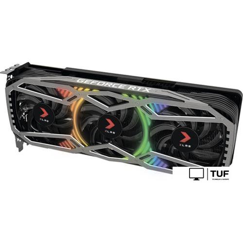 Видеокарта PNY GeForce RTX 3070 8GB XLR8 Gaming REVEL EPIC-X RGB Triple Fan LHR VCG30708LTFXPPB