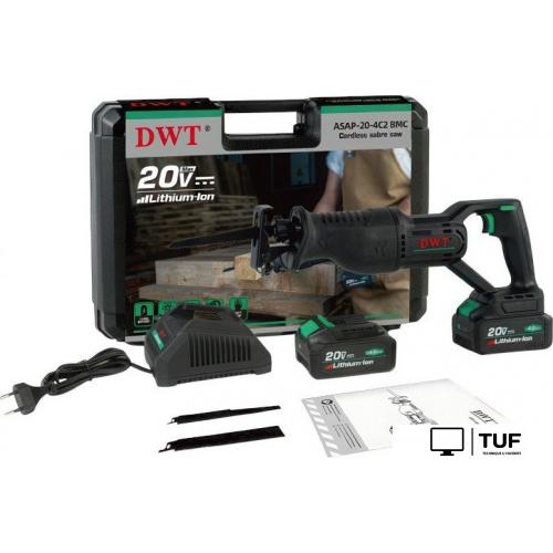 Сабельная пила DWT ASAP-20-4 BMC (с 2-мя АКБ, кейс)