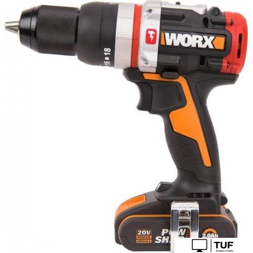 Ударная дрель-шуруповерт Worx WX354 (с 2-мя АКБ, кейс)