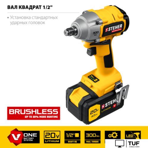 Гайковерт Steher CWB-300-1 (с 1-им АКБ, кейс)