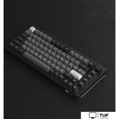 Клавиатура Akko 5075S Black & Silver (Akko Cream Yellow V3 Pro)