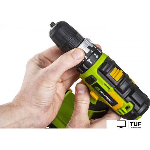 Ударная дрель-шуруповерт Fieldmann FDUV 70115-A (с 1-м АКБ, кейс)