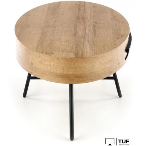 Журнальный столик Halmar Carolina 120x60x41 (дуб золотой/черный)