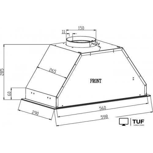 Кухонная вытяжка Schtoff HGT 60 (черный)