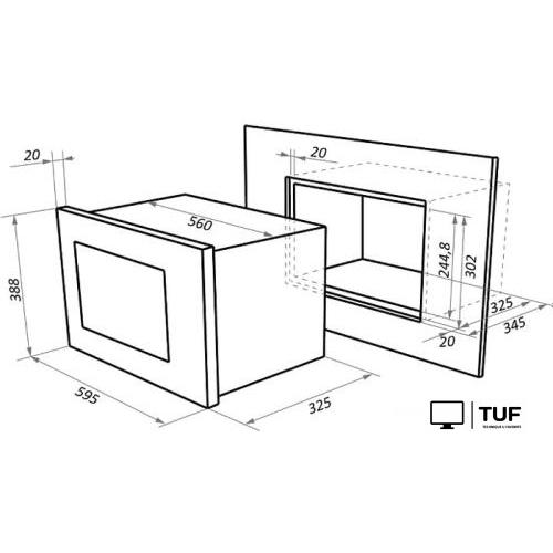 Микроволновая печь MAUNFELD MBMO.20.1PGW