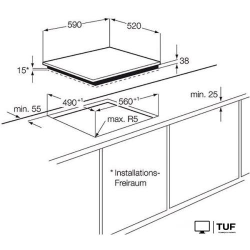 Варочная панель Electrolux EHF6343FOK