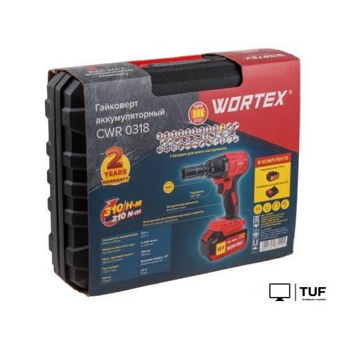 Гайковерт Wortex CWR 0318 0329229 (с 1-м АКБ, кейс, оснастка)