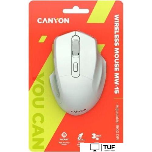 Мышь Canyon MW-15 (белый)