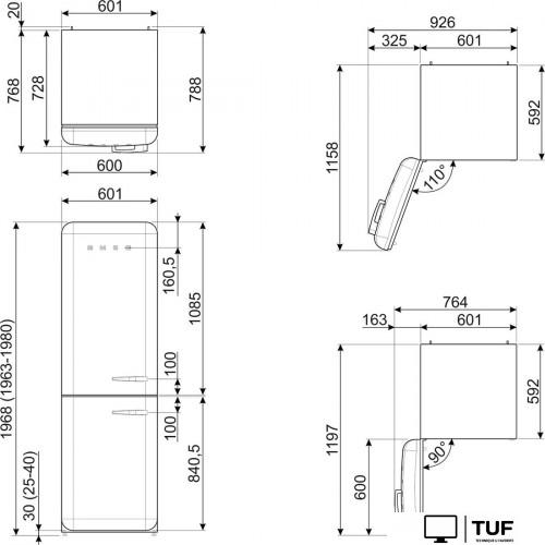 Холодильник Smeg FAB32LBL5