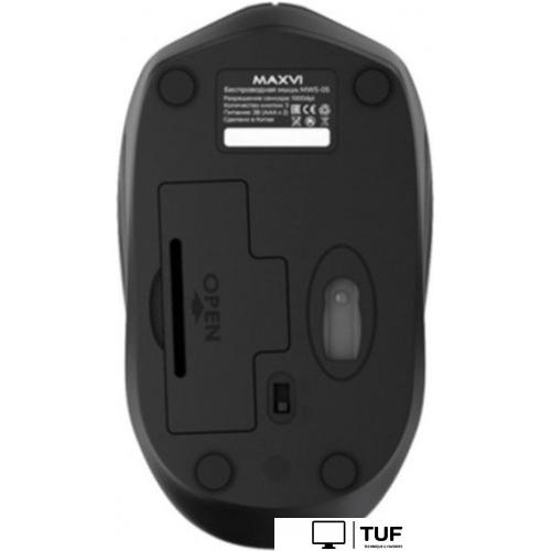 Мышь Maxvi MWS-05 (черный)